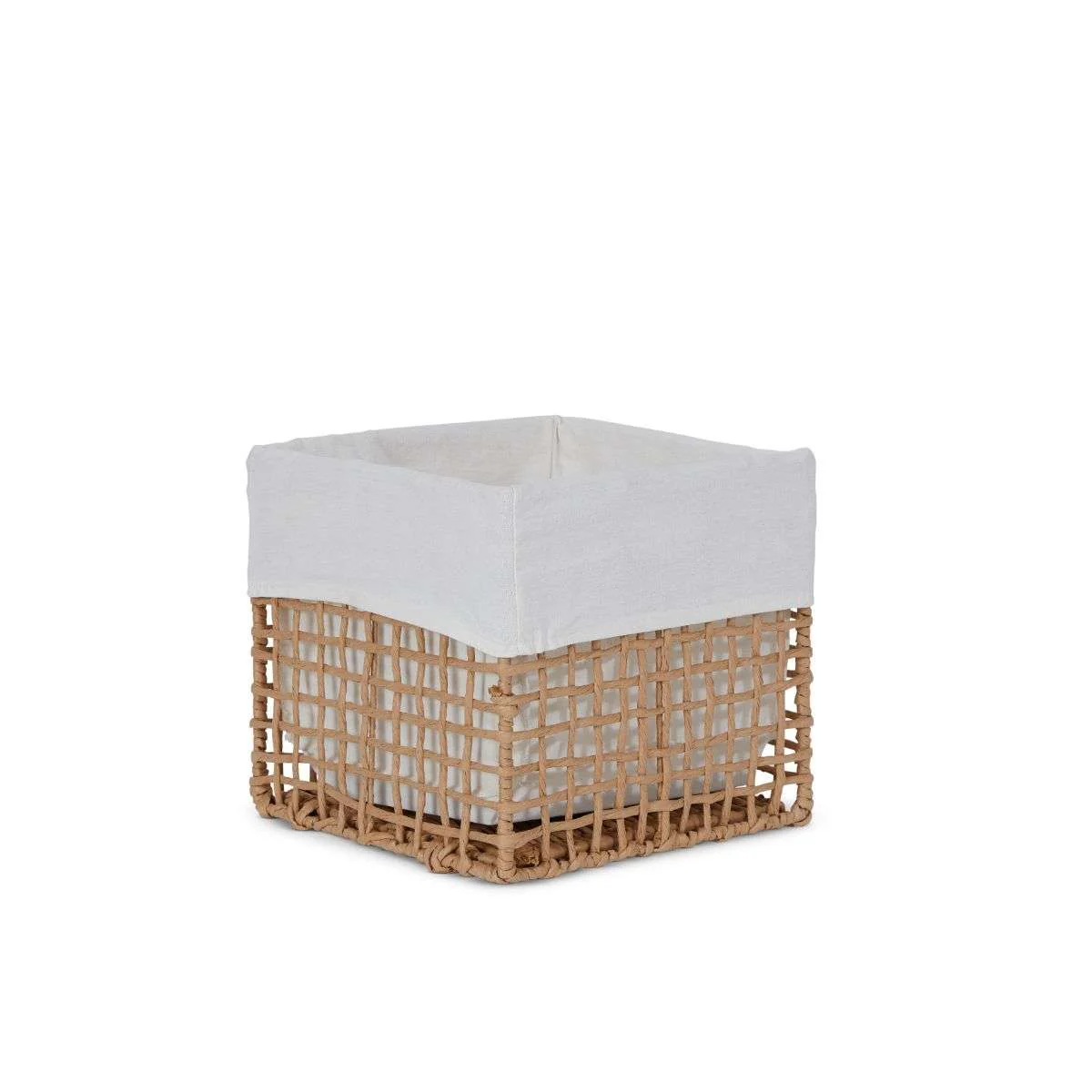 Rattan Look Cube Basket - Image 7