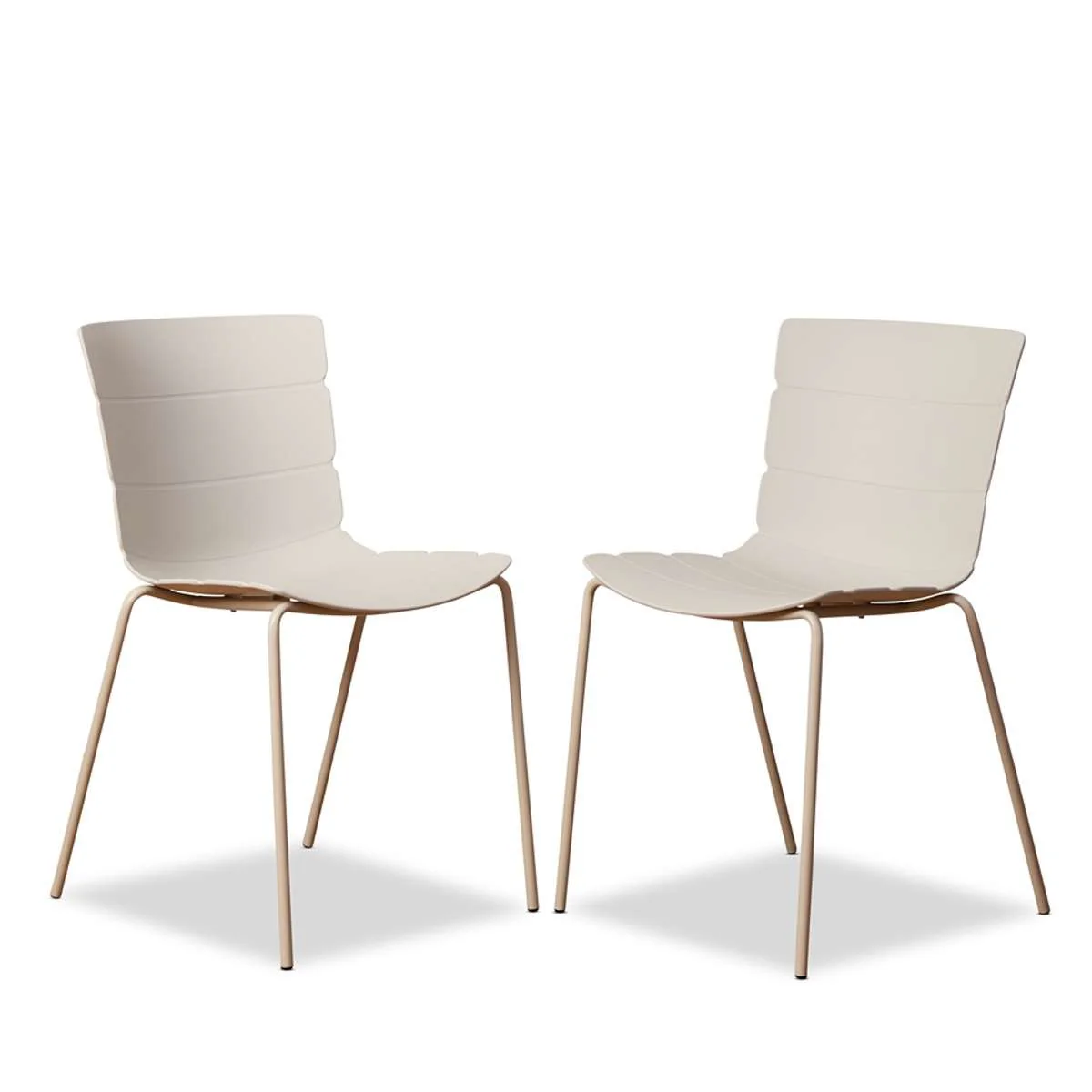 Ravello Indoor/Outdoor Dining Chair - Set of Two - Beige - Image 10