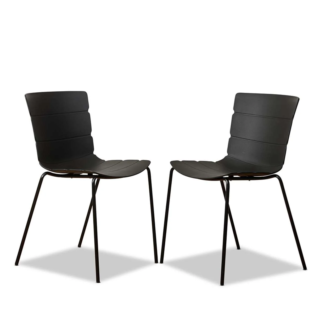 Ravello Indoor/Outdoor Dining Chair - Set of Two - Black - Image 12