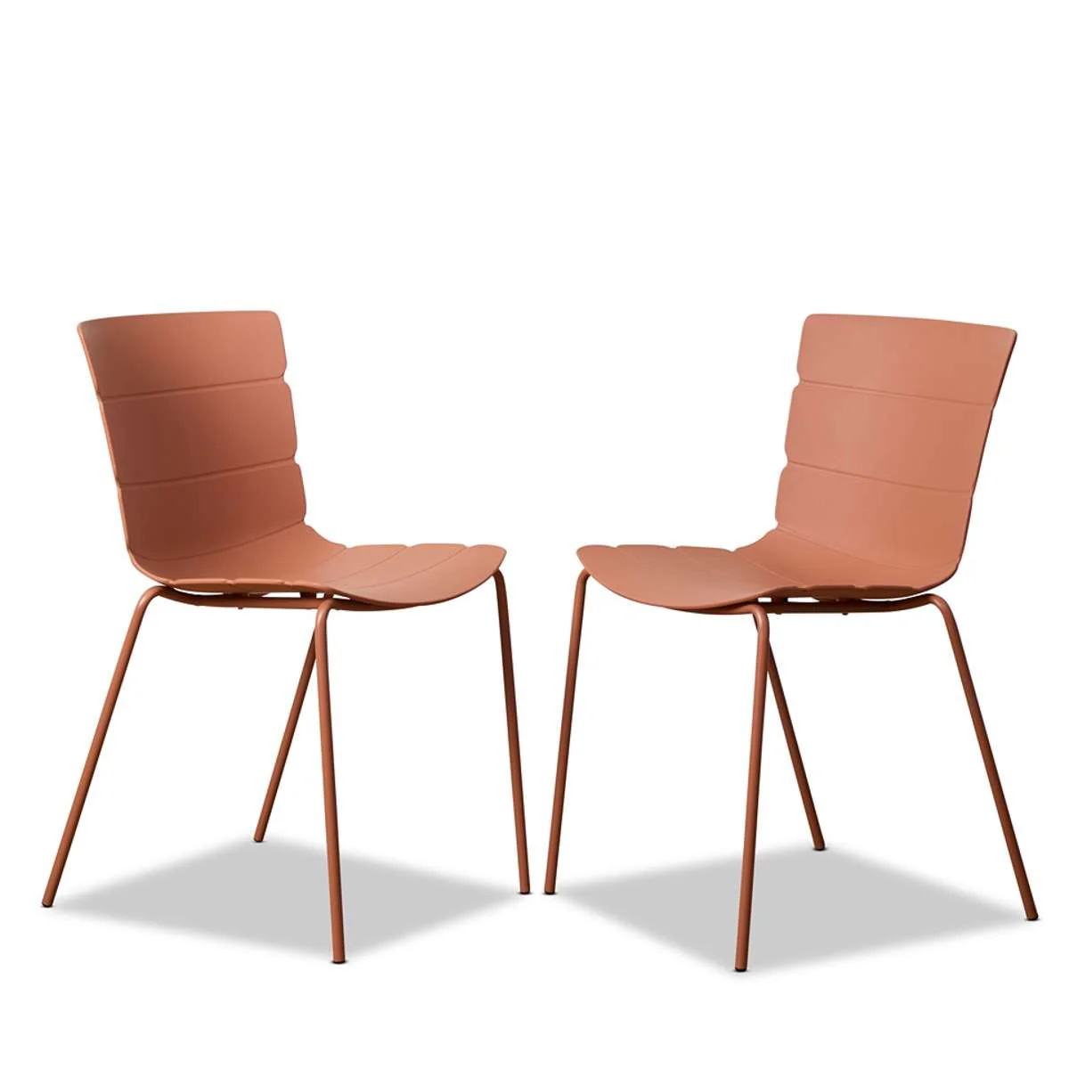 Ravello Indoor/Outdoor Dining Chair - Set of Two - Clay - Image 11