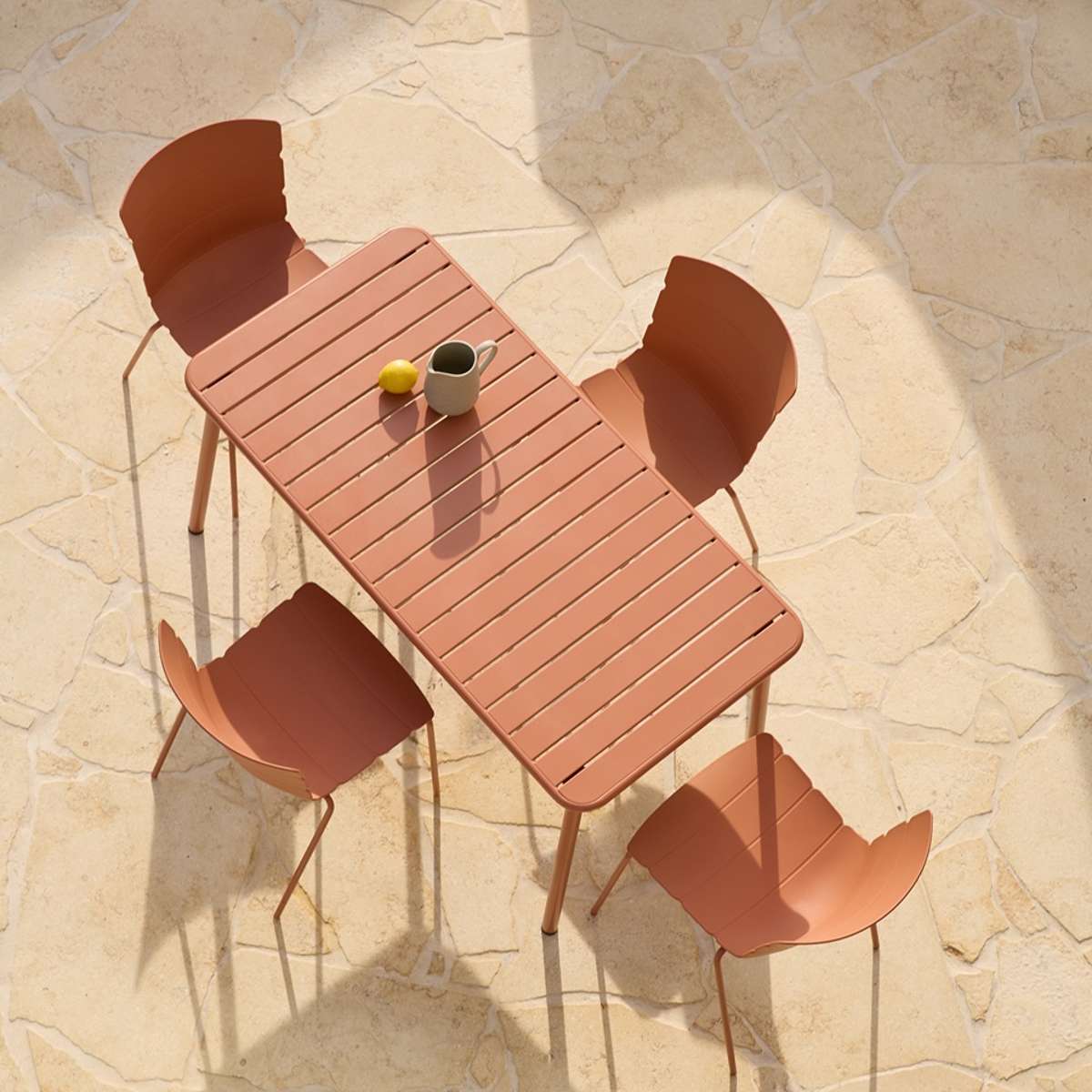 Ravello Indoor/Outdoor Dining Chair - Set of Two - Clay - Image 5