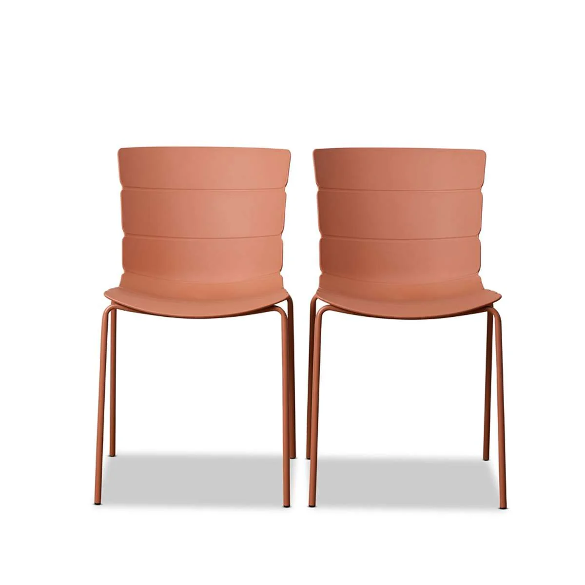 Ravello Indoor/Outdoor Dining Chair - Set of Two - Clay - Image 9