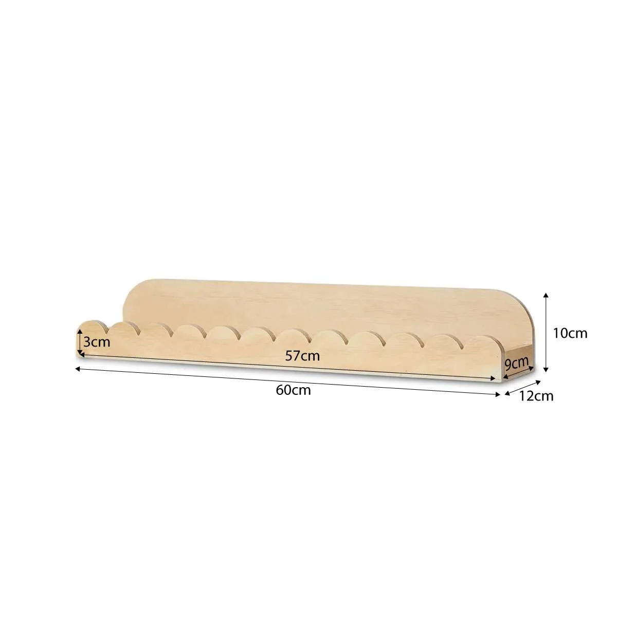 Sarah Scalloped Wall Shelf - Image 8