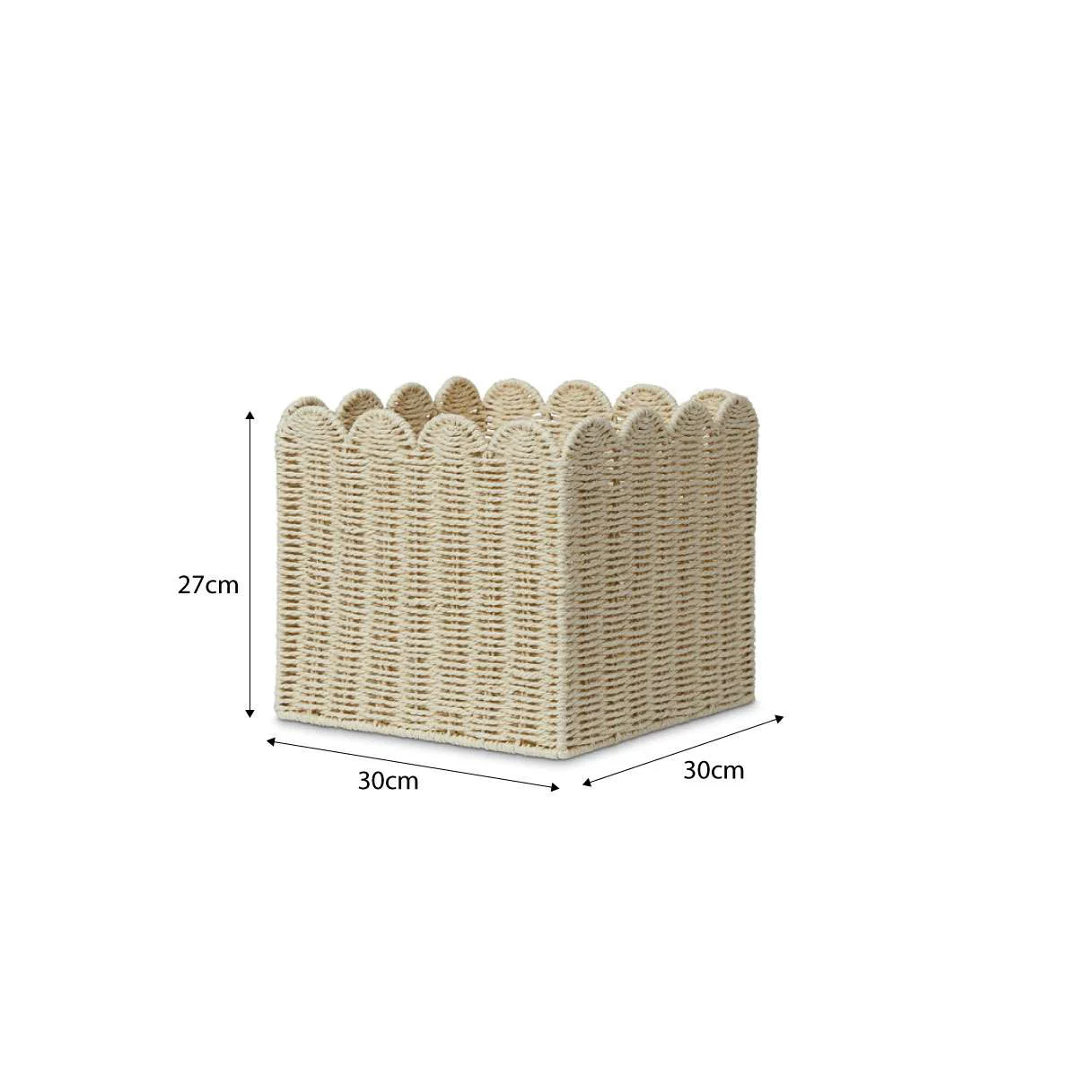 Scalloped Cube Basket - Image 5