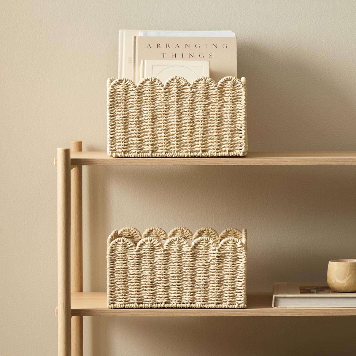 Scalloped Half Cube Baskets - Set of Two - Image 4