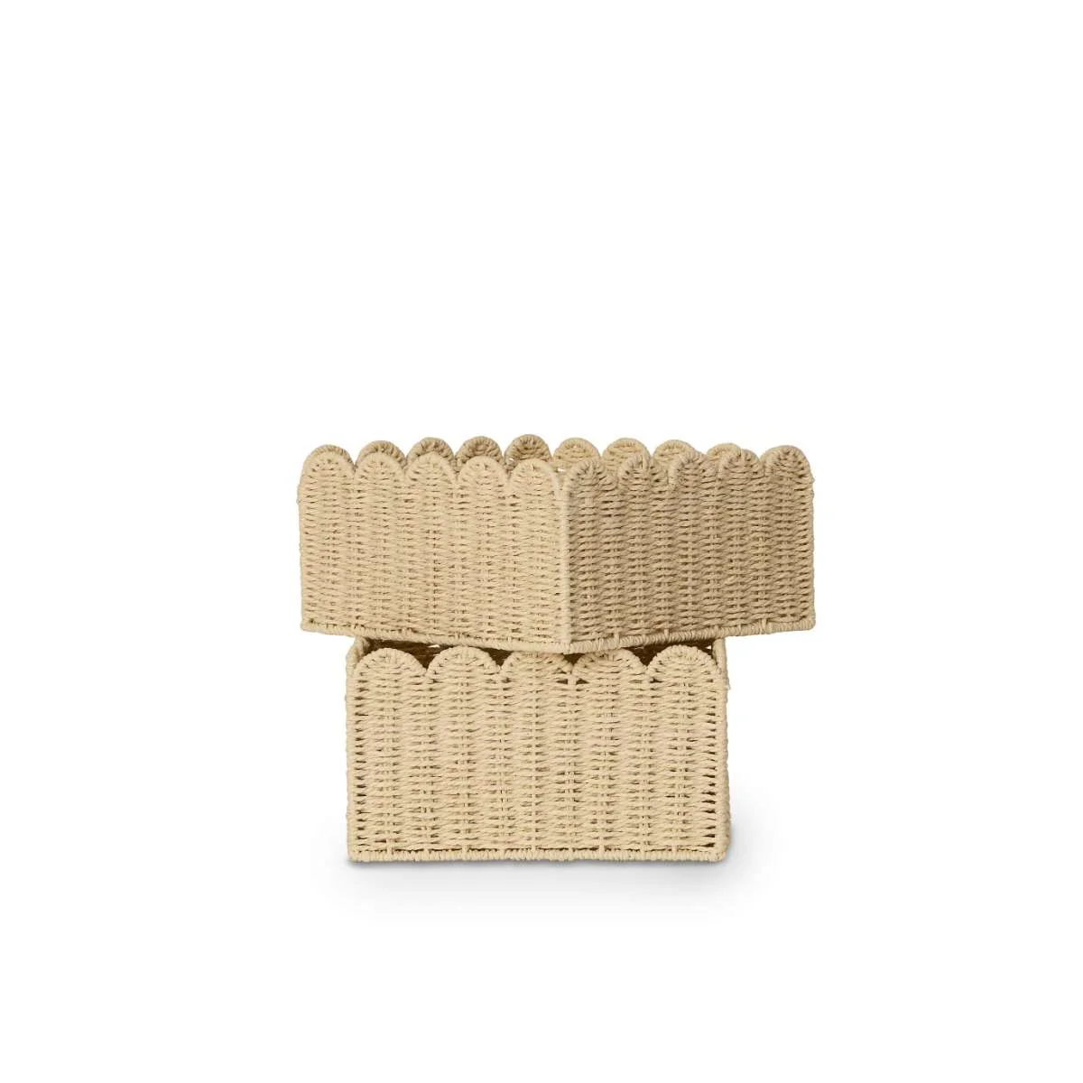 Scalloped Half Cube Baskets - Set of Two - Image 9