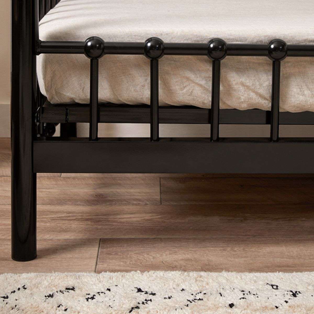 Sonata Cot Toddler Bed Conversion - Black - Image 3