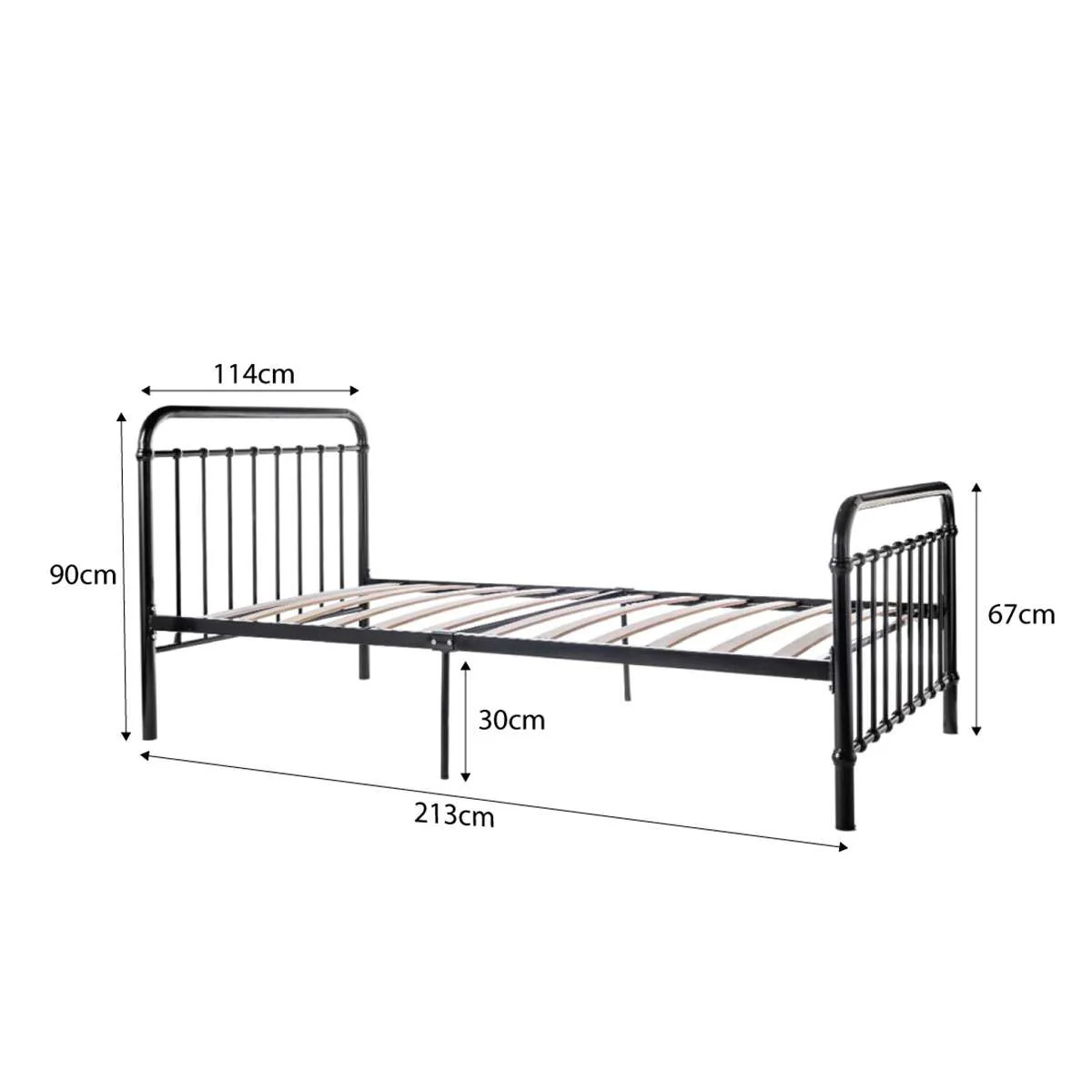 Sonata Bed - King Single - Black - Image 12