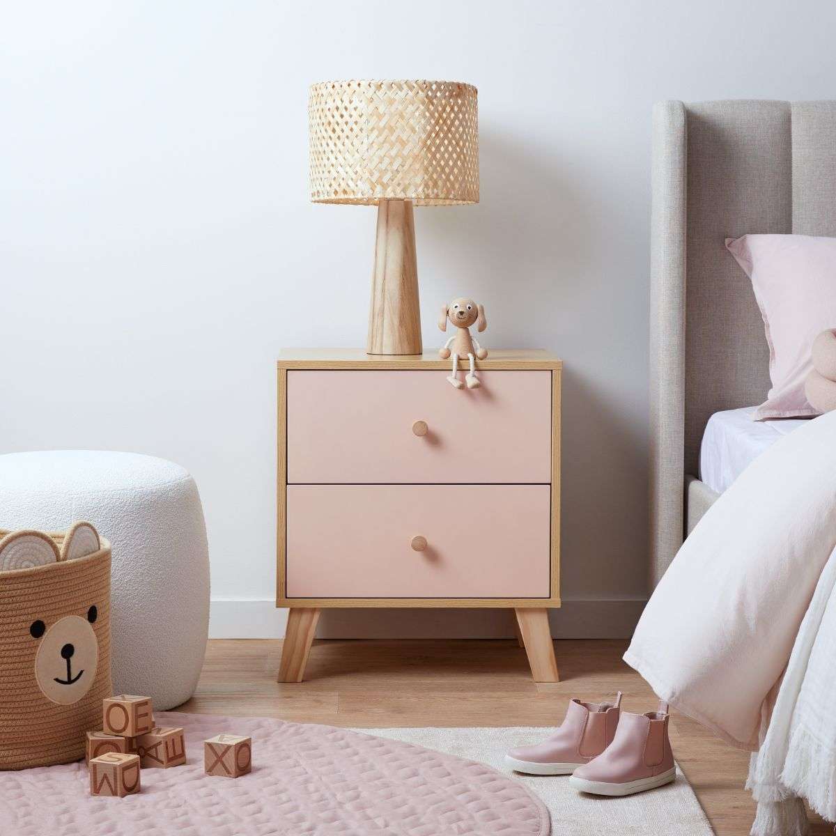Sonata Pink King Single Four Piece Bedroom Set - Image 4