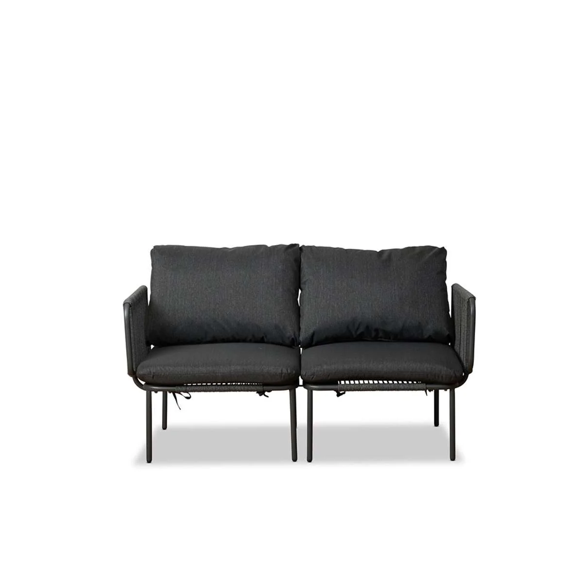 Sorrento Outdoor Two Seater Sofa - Charcoal - Image 8
