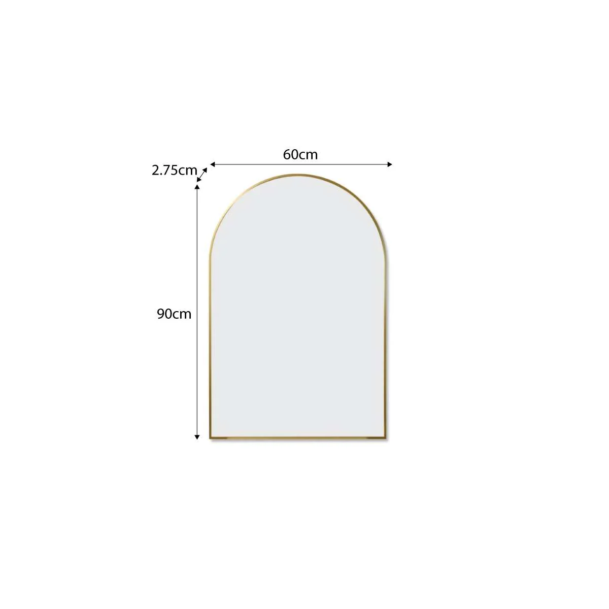 Tait Metal Arch Mirror - Gold - Image 5