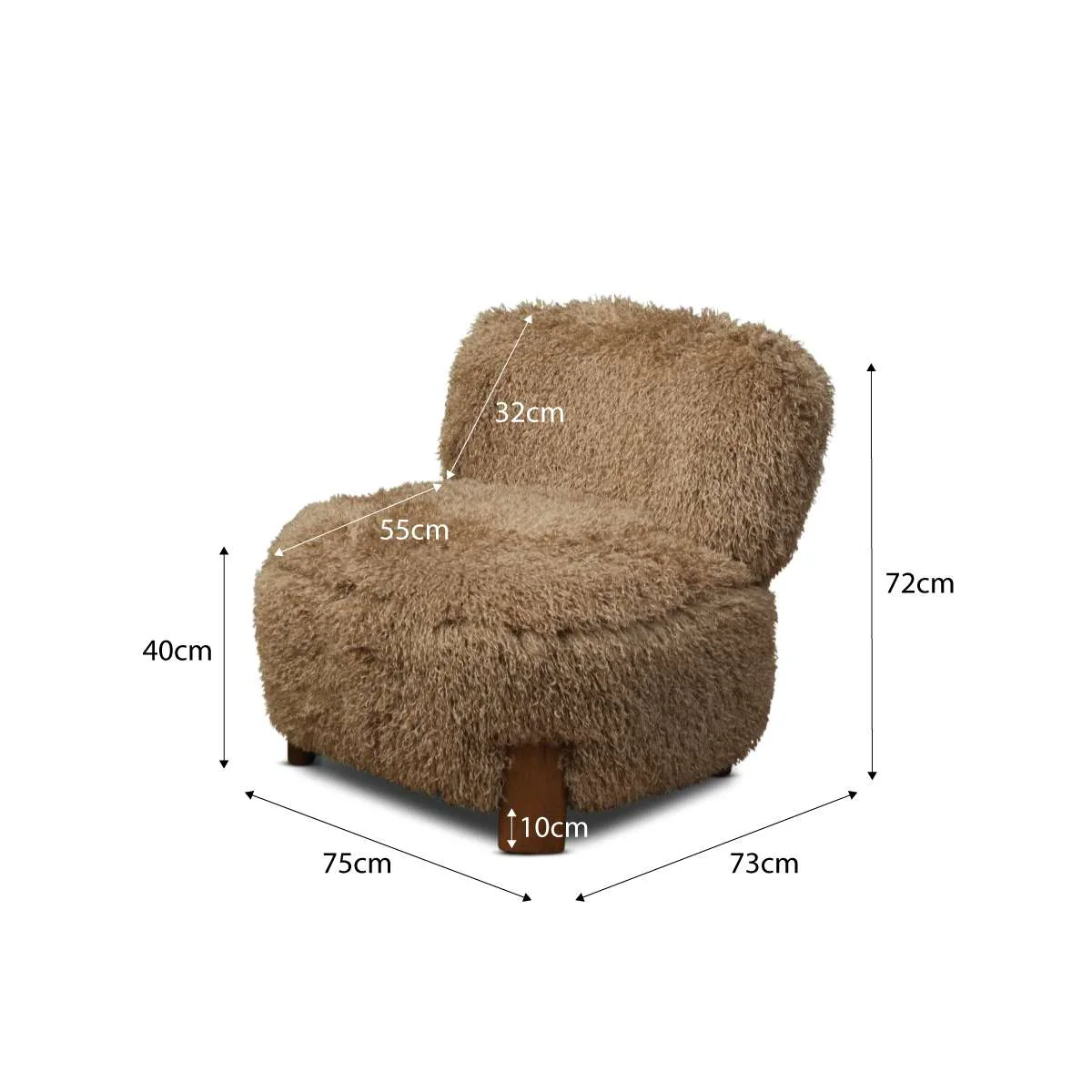 Ted Sherling Occasional Chair - Brown - Image 14