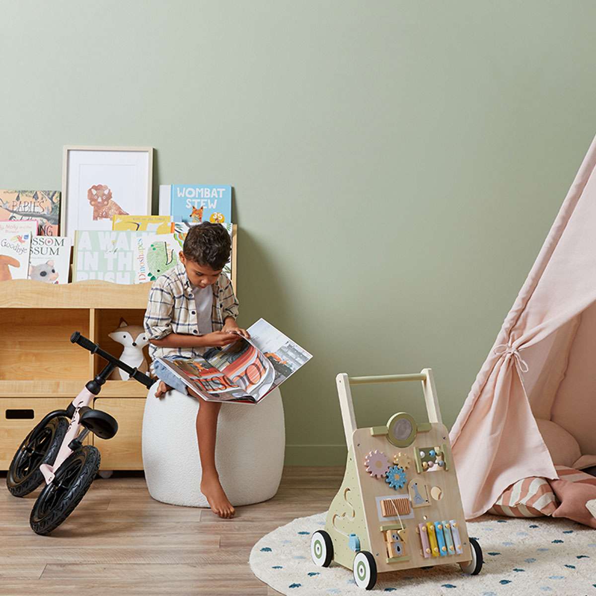 Theo Kids Bookshelf and Toy Drawer Organiser - Image 11