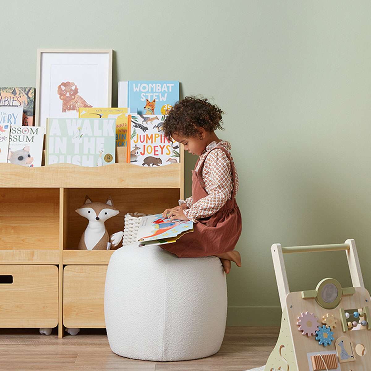 Theo Kids Bookshelf and Toy Drawer Organiser - Image 3
