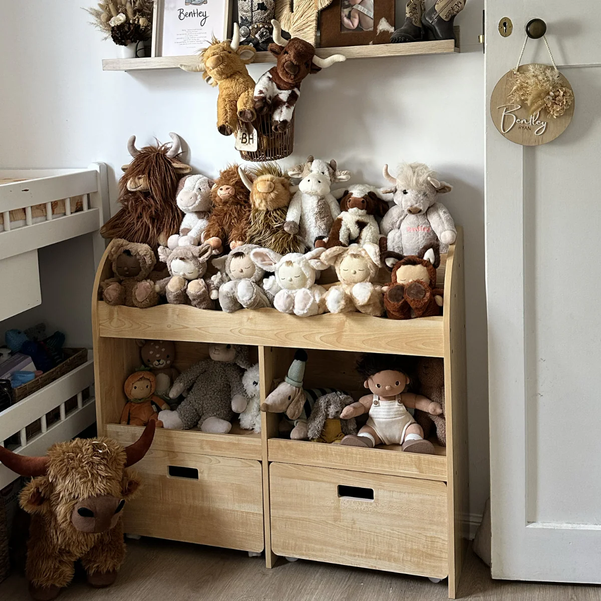 Theo Kids Bookshelf and Toy Drawer Organiser - Image 4