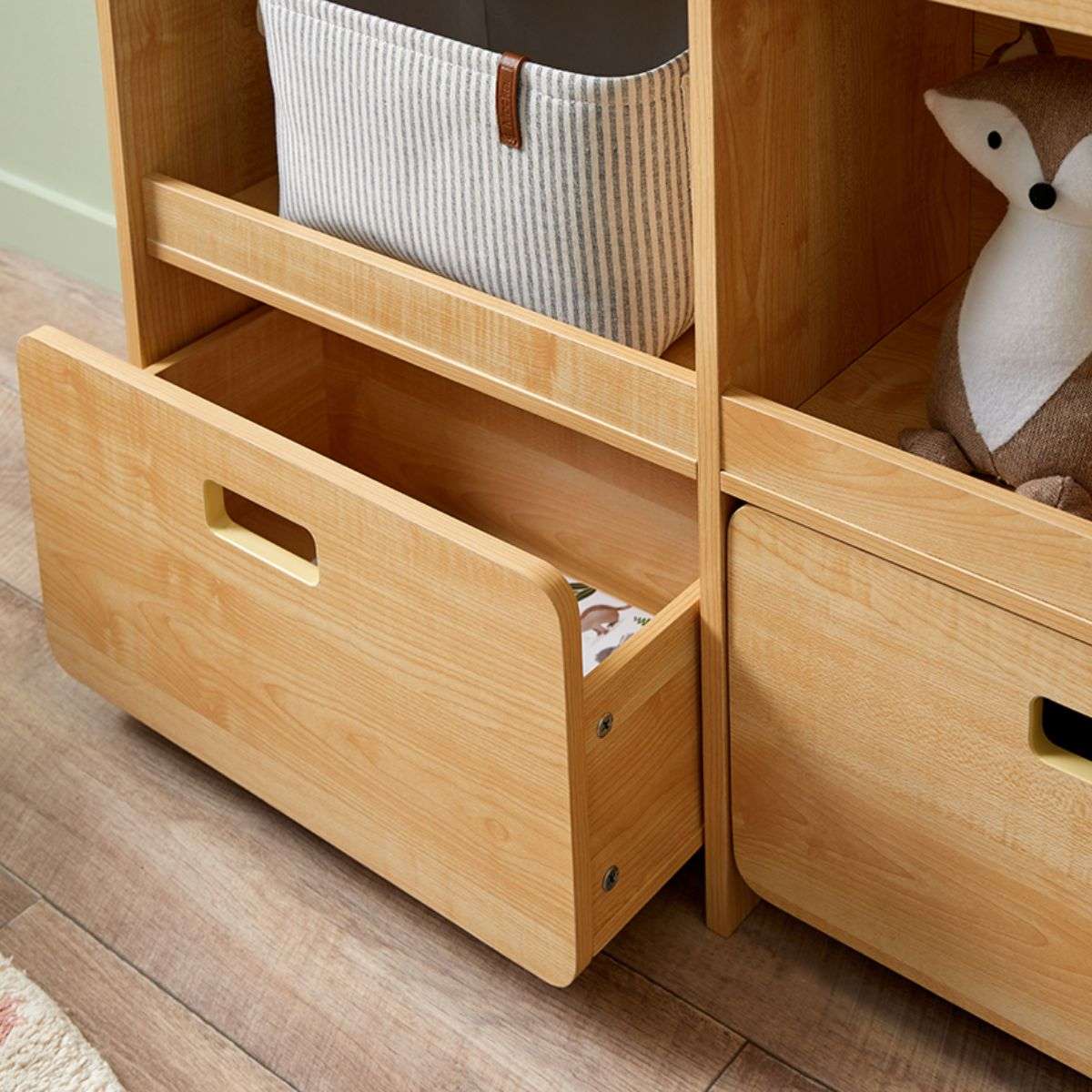 Theo Kids Bookshelf and Toy Drawer Organiser - Image 7