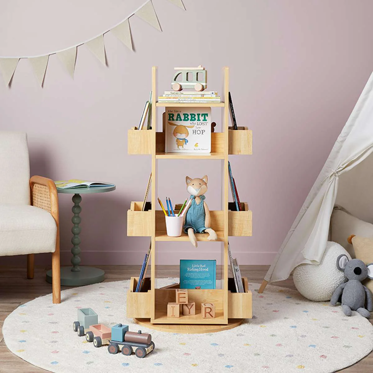 Theo Rotating Bookshelf - Image 3