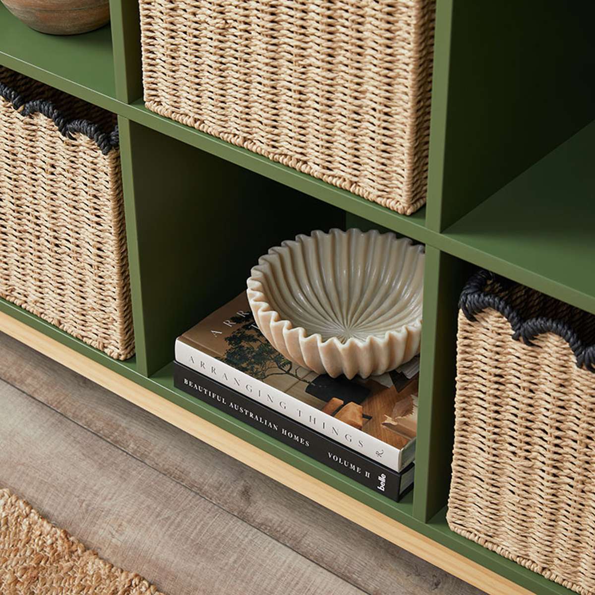 Scalloped Black Tip Cube Basket - Image 8
